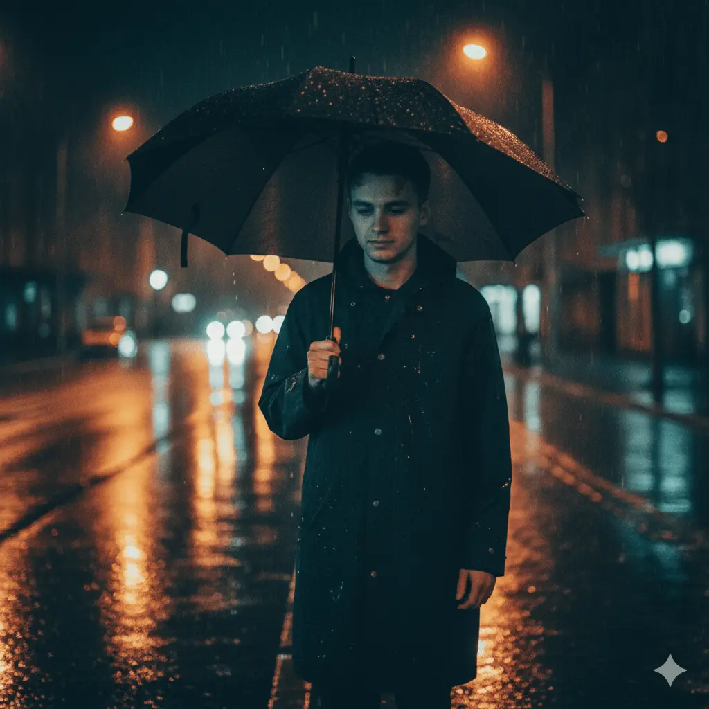 Google Gemini Retro Style Boys AI Photo Editing Prompt Rainy Nostalgia