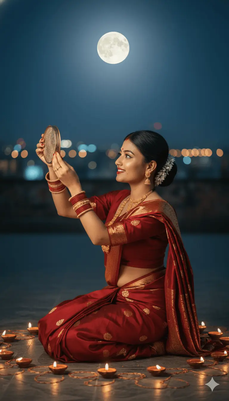 Gemini AI Photo Prompts for Karwa Chauth 2082